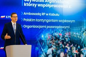 [VIDEO] Premier: Polska jest tam, gdzie inni tej pomocy od nas potrzebują. Ponad 1000 osób ewakuowanych przez Polskę z Afganistanu. Polska pomogła obywatelom i rządom innych krajów - Litwy, Estonii, Holandii, Czechom, Niemcom.