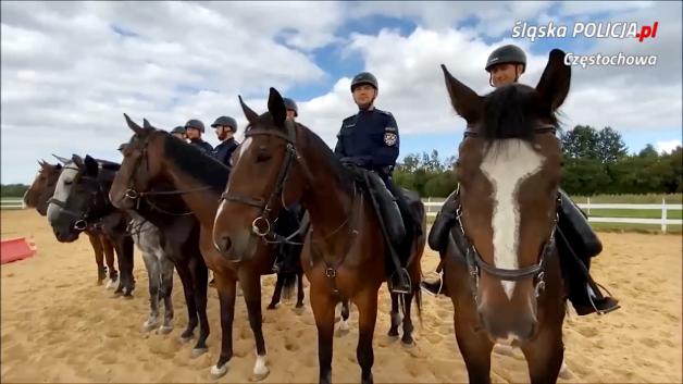 [VIDEO] Dla chorego Maciusia skakali na koniach służbowych